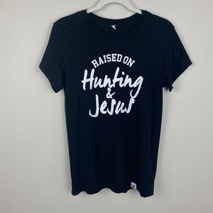 Next Ridge Apparel 'Raised on Hunting & Jesus' Tee - Size Medium